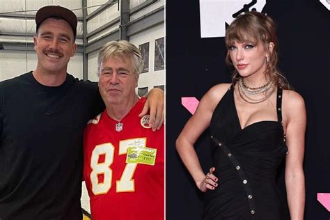 Travis Kelce Jokes About Seeing His Dad Talk to Taylor Swift at Chiefs ...