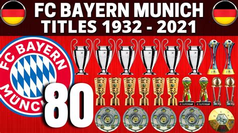 BAYERN MUNICH 🇩🇪 • ALL TITLES 1932 - 2021 🏆 | BUNDESLIGA CHAMPION - YouTube