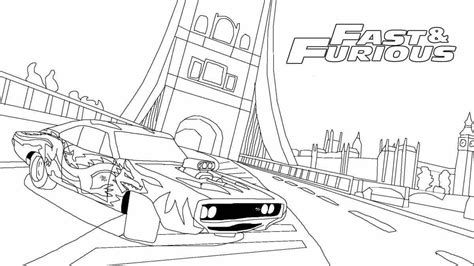 Fast and Furious Coloring Pages Printable for Free Download