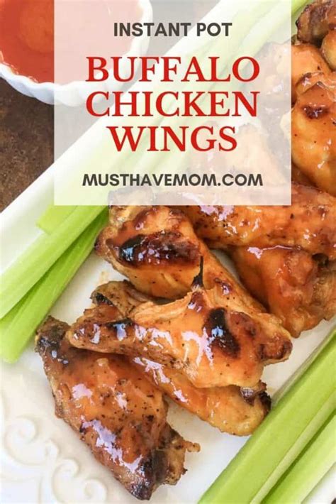 Instant Pot Buffalo Chicken Wings - Must Have Mom