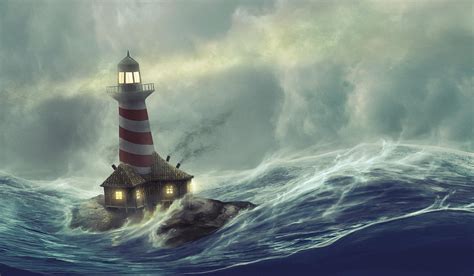 Lighthouse storm by HjalmarWahlin on DeviantArt