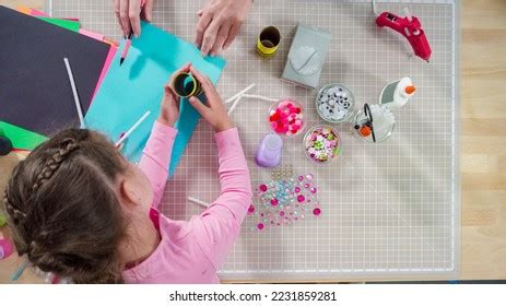 Flat Lay Kids Papercraft Making Paper Stock Photo 2231859281 | Shutterstock