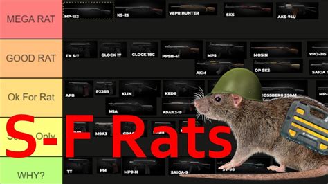 The Rats' S-F Weapon Tier List | Escape From Tarkov - Game videos