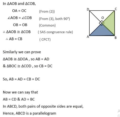 Show that if the diagonals of quadrilateral are equal and bisect each other at right angles,then ...