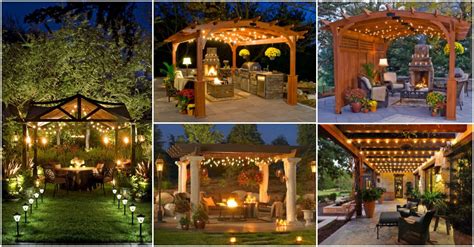 Pergola String Lights Set A Romantic Mood In Your Backyard