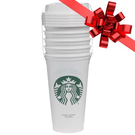 Starbucks 16oz Reusable Cups 5-Pack White - Walmart.com