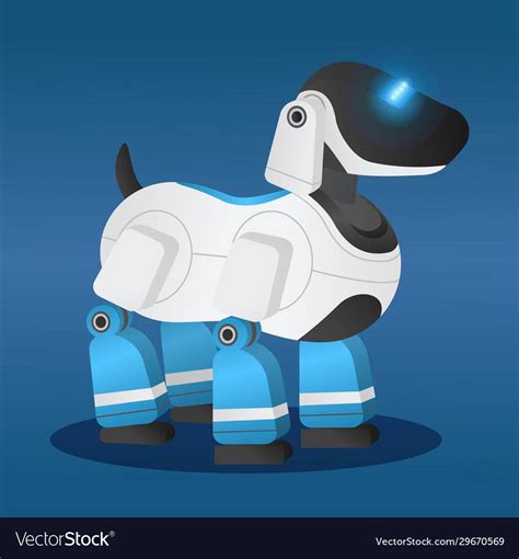 Robotic dog, innovative robot model. Futuristic pet with artificial ...