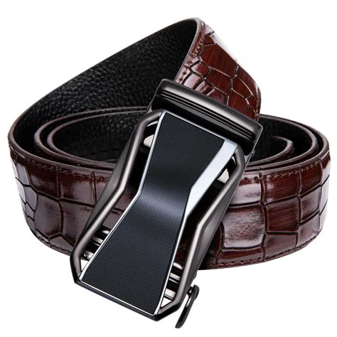 Fashion Belts for Men 100% Cow Genuine Leather Mens Belt Male Automatic ...