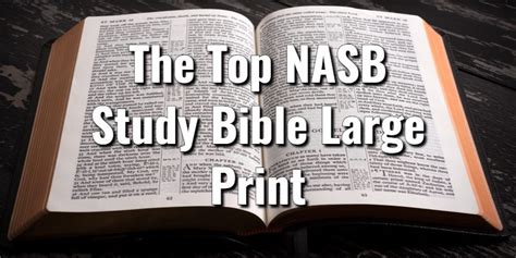 The Top NASB Study Bible Large Print on Amazon Right NowLord's Library