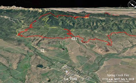 Maps of Spring Creek Fire, July 3, 2018 - Wildfire Today