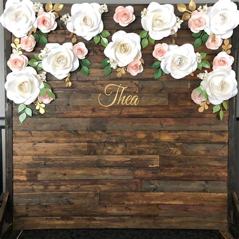 The Paper Florist on Instagram: “Happy to announce that this gorgeous rustic wood b… | Flower ...