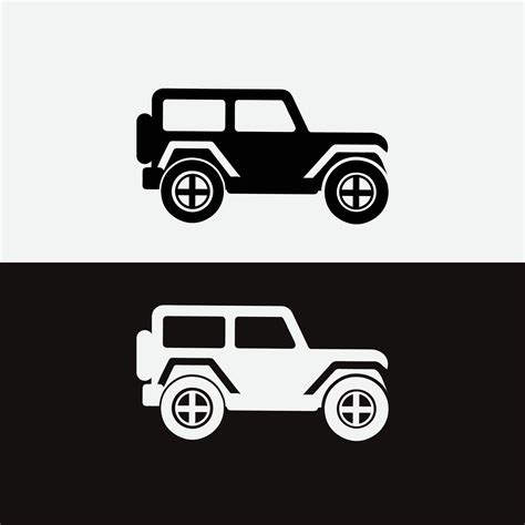 Vector car icon, pickup symbol, vehicle sign, jeep icon 22783884 Vector Art at Vecteezy