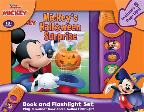 Disney Junior Mickey Mouse Clubhouse: Mickey's Halloween Surprise Book and 5-Sound Flashlight ...