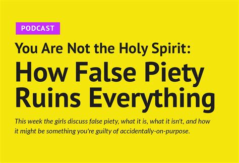 You Are Not the Holy Spirit : How False Piety Ruins Everything - Sheologians