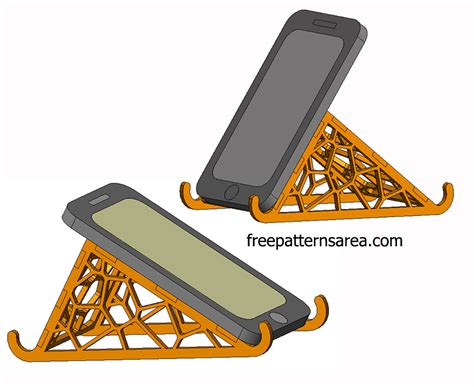 Free Laser Cut Phone Stand Template - FreePatternsArea