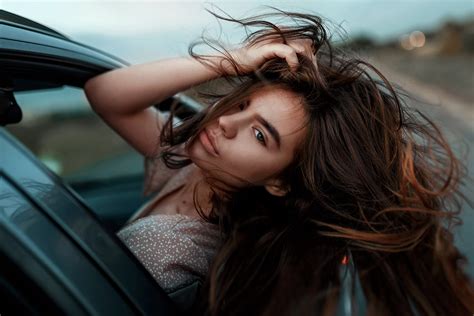 Girl Hair Blowing In Wind Car Wallpaper,HD Girls Wallpapers,4k ...