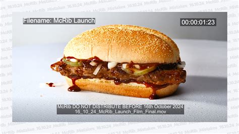 Mcdonald'S Mcrib 2024 - Neile Claudine