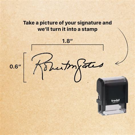 Custom Signature Stamp // Self Inking Signature Stamps | Etsy