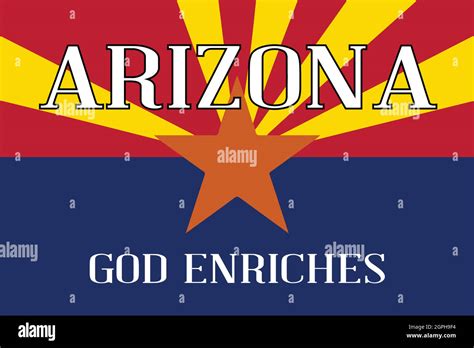 Arizona State Motto Flag Stock Vector Image & Art - Alamy