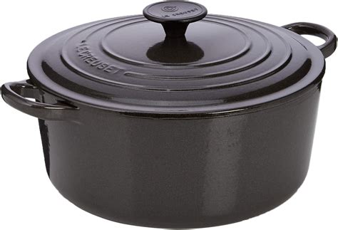 Le Creuset 25001244592461 Round Casserole Dish With Lid, Midnight Grey, 24 cm, 4.2 Litre: Amazon ...