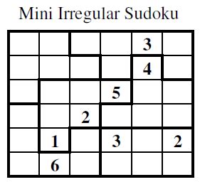 Irregular Sudoku (Mini Sudoku Series #2)-Fun With Puzzles