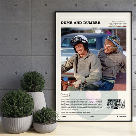 Dumb and Dumber Movie Poster / Dumb and Dumber Poster / Modern - Etsy