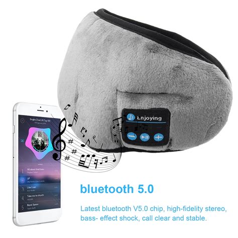 Wireless bluetooth 5.0 Sleeping Eye Mask Headphone Travel Sleeping ...