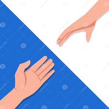 Give and Take Gesture of Two Hands Stock Illustration - Illustration of ...