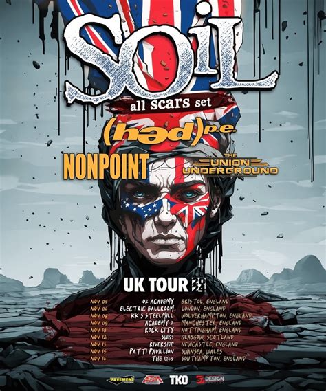 Soil - UK Tour 2024 - 05 November 2024 - O2 Academy Bristol - Event/Gig ...