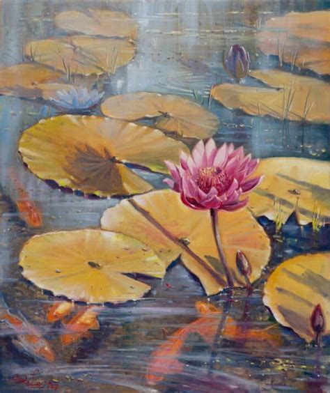 Nature Painting: Lilies by Alex Levin