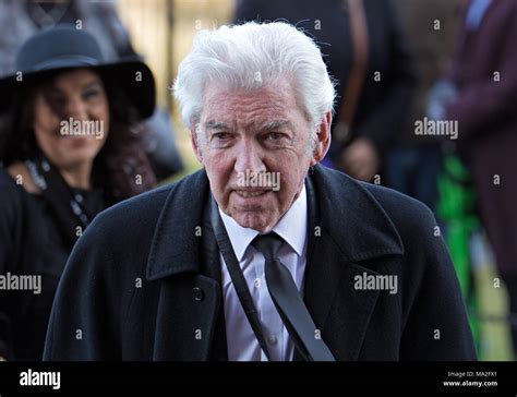 Liverpool comedian Tom O'Connor photographed in 2018 at the funeral of Ken Dodd in Liverpool ...