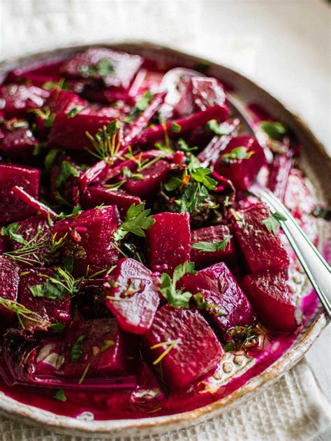 Simple Beetroot Salad With Garlic & Herbs - Real Greek Recipes | Recipe ...