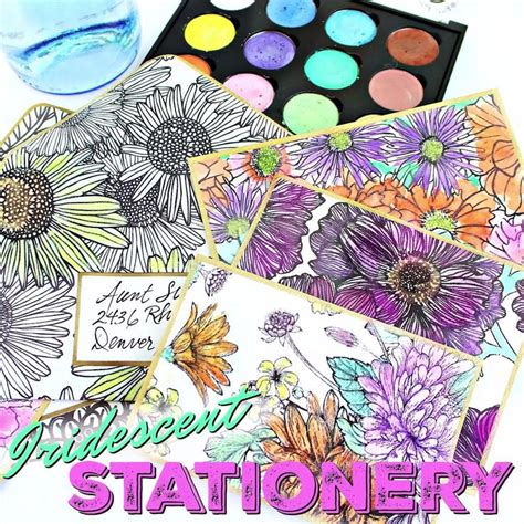 Watercolor Stationery Set [Video] | Watercolor stationery, Diy stationery, Mail art