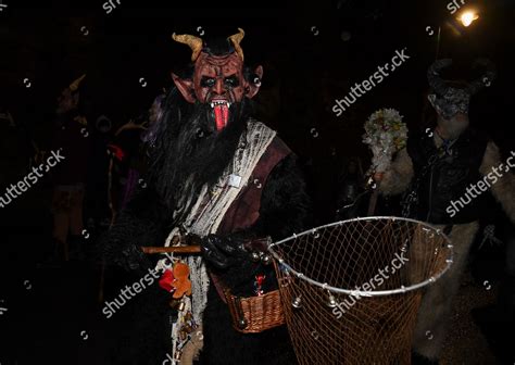 Krampus Parade Takes Place Whitby Editorial Stock Photo - Stock Image ...