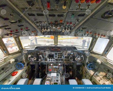 Cockpit of the Former Golden Knights F27 Fokker Friendship Aircraft at ...