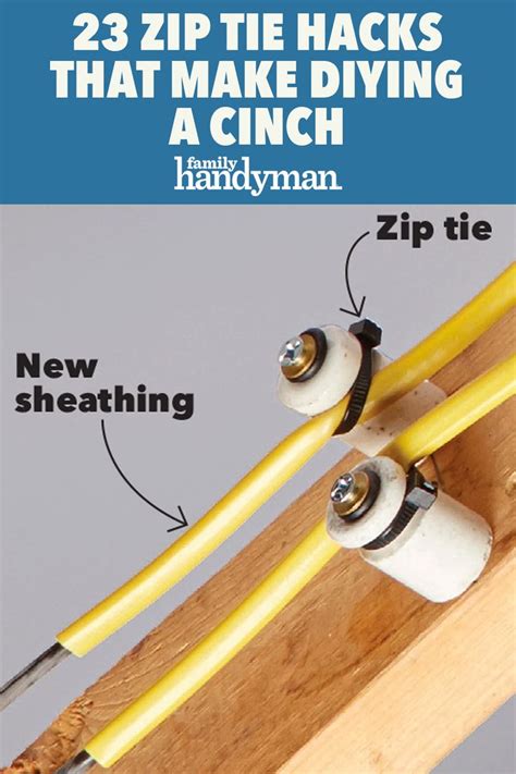 23 Zip Tie Hacks That Make DIYing a Cinch | Zip tie hacks, Zip ties ...