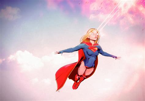 supergirl Flying by maxx0 on DeviantArt