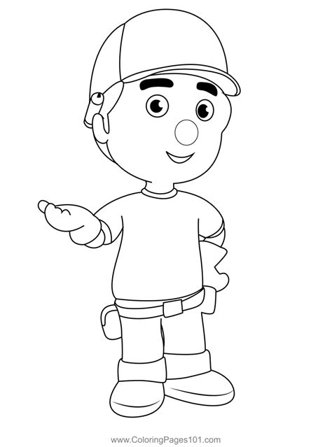 Manny Coloring Page for Kids - Free Handy Manny Printable Coloring ...