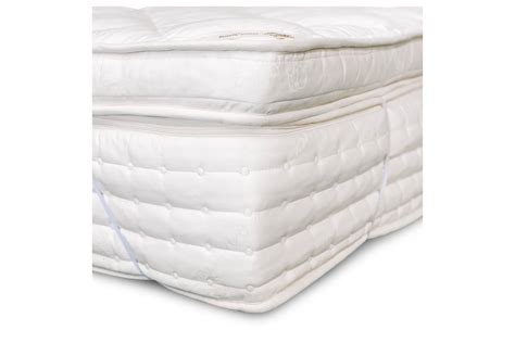 Organic latex mattress topper with quilted cotton and wool cover