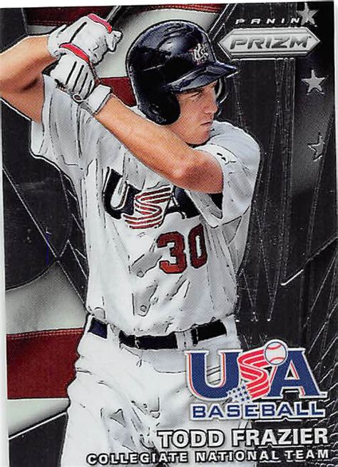 Todd Frazier baseball card (Team USA) 2015 Panini Prizm Chrome #8