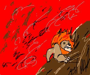 Mufasa's death scene. - Drawception