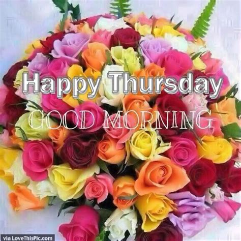 Happy Thursday Good Morning Flowers Pictures, Photos, and Images for ...