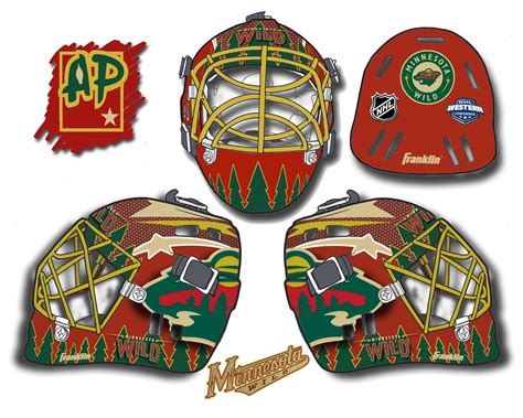 Minnesota Wild Goalie Mask by Allen j. Peterson