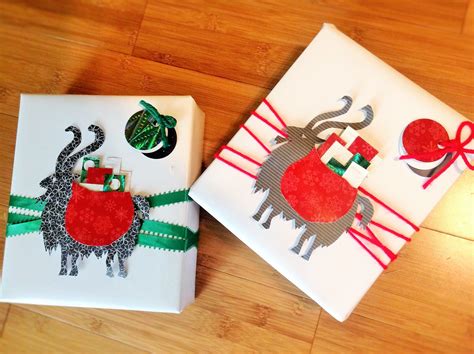 Yule Goats in Gift Wrapping | Yule goat, Cards handmade, Gift wrapping