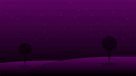 night landscape cartoon scene background with silhouette tree on hill ...