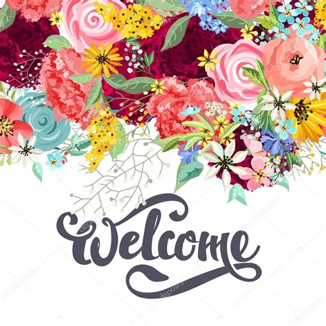 Welcome Images With Flowers