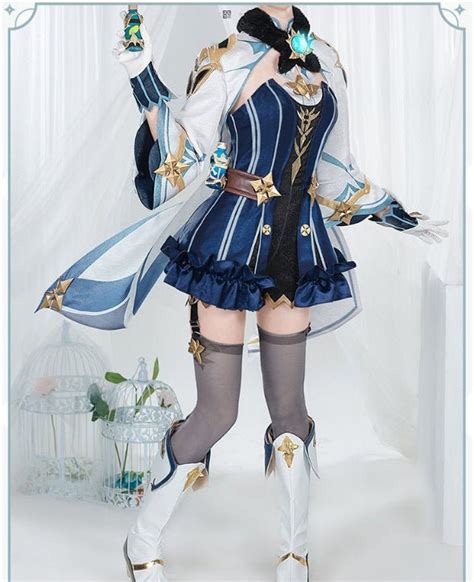 Sucrose Genshin Impact COS Harmless Sweetness West Wind Knights Alchemist Female Cosplay Costume ...