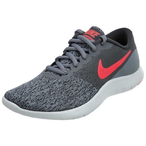 Nike - women's nike flex contact running shoe cool grey/ solar red ...