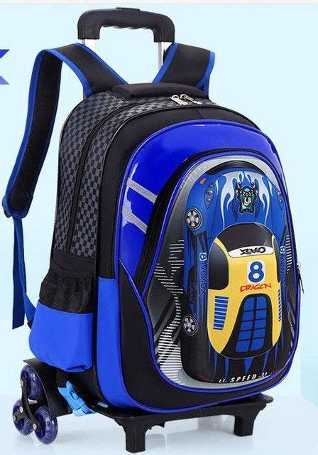 Children trolley school backpack kids backpack wheels Travel Bag Wheeled backpack for boy ...