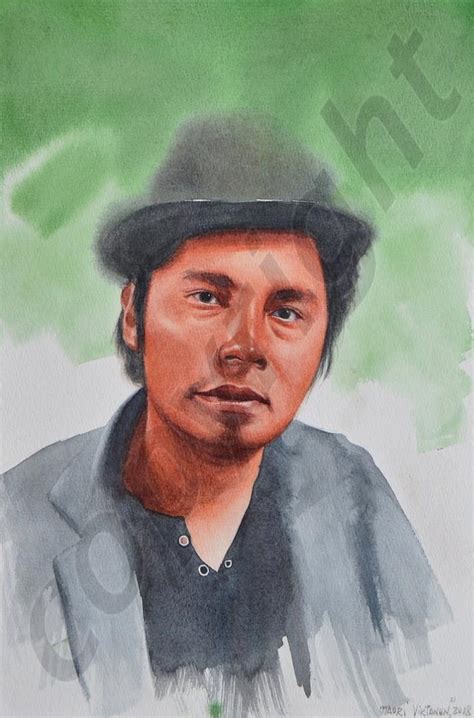 Custom portrait of a Bolivian artist, 28cm x 38cm, 2018 - MVN, the art ...